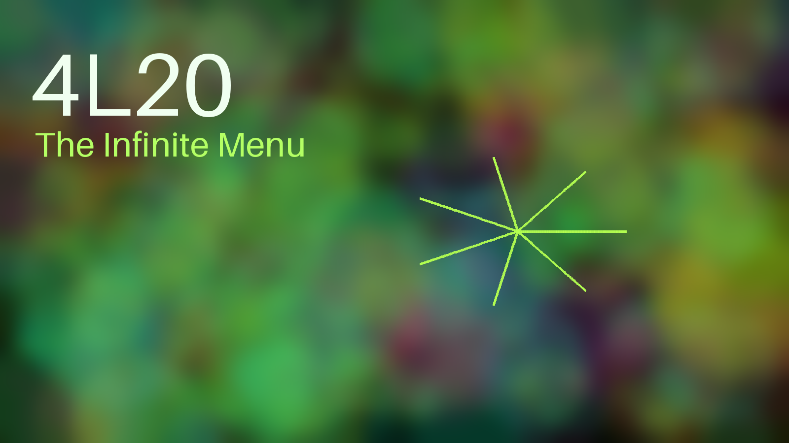 4L20 fictional menu board graphic